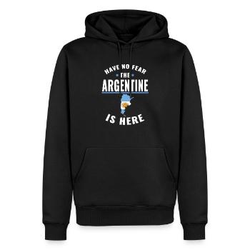 Have no fear the Argentine is here - Sweat à capuche Premium bio Homme - noir - Devant - Nico (187cm)
