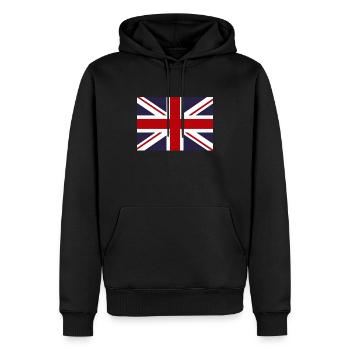 Drapeau, angleterre, angleterre, illustration - Sweat à capuche Premium bio Homme - noir - Devant - Nico (187cm)