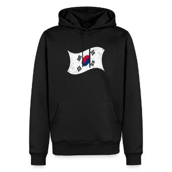 Nordkorea Südkorea Flagge Korea Asien - Männer Premium Bio Hoodie - Schwarz - Vorne - Nico (187cm)