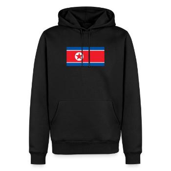 Nordkorea Südkorea Flagge Fahne Geschenk - Männer Premium Bio Hoodie - Schwarz - Vorne - Nico (187cm)