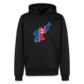 Corée du Nord Corée du Sud Drapeau Corée Cadeau - Sweat à capuche Premium bio Homme - noir - Devant - Nico (187cm)