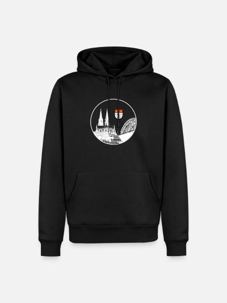 Cologne Cathedral - Men’s Premium Organic Hoodie - black