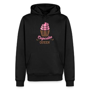 Cupcake - Sweat à capuche Premium bio Homme - noir - Devant - Nico (187cm)
