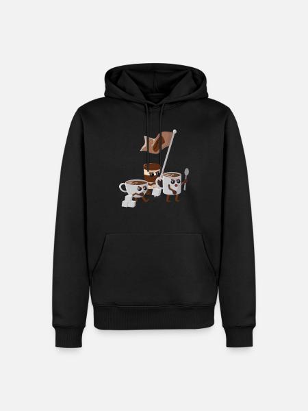 Coffee revolution - Men’s Premium Organic Hoodie - black