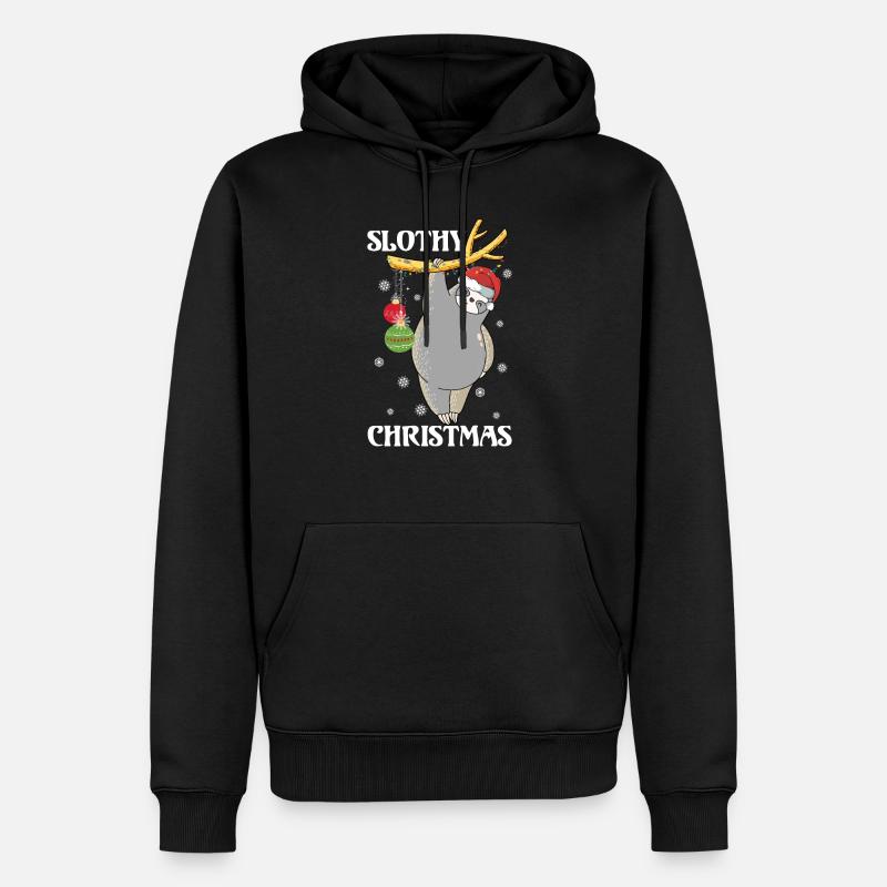 Paresse de noël - Sweat à capuche Premium bio Homme - noir
