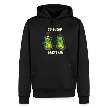 Cultured Bacteria Lustig Bakterien Arzt Geschenk - Männer Premium Bio Hoodie - Schwarz - Vorne - Nico (187cm)