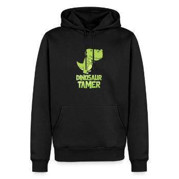 Dinosaurier Reptilien Geschenk lustig Dino süß fun - Männer Premium Bio Hoodie - Schwarz - Vorne - Nico (187cm)