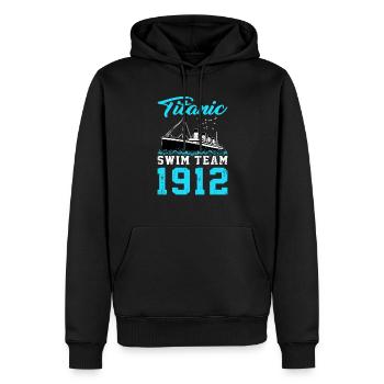 Schwimmer Titanic Swim Team 1912 Schwimmen - Männer Premium Bio Hoodie - Schwarz - Vorne - Nico (187cm)