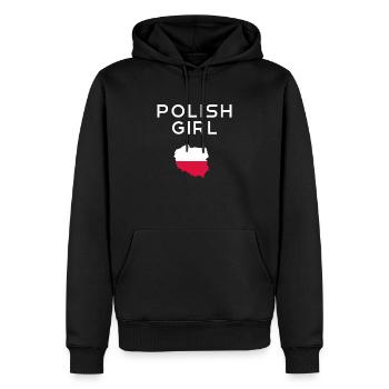 Polish Girl Polska Polnische Frauen T-Shirt - Männer Premium Bio Hoodie - Schwarz - Vorne - Nico (187cm)