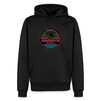 Mallorca Squad - Männer Premium Bio Hoodie - Schwarz - Vorne - Nico (187cm)