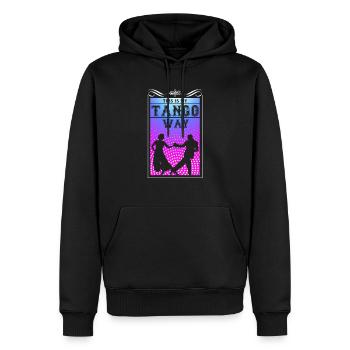 cadeau de danse tango floral - Sweat à capuche Premium bio Homme - noir - Devant - Nico (187cm)