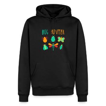 Bug Hunter beetle collector design kids gift - Men’s Premium Organic Hoodie - black - Front - Nico (187cm)