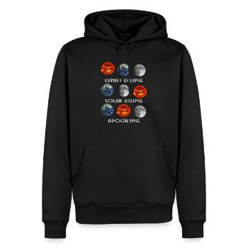 Lunar Eclipse Solar Eclipse Apocalypse - Männer Premium Bio Hoodie - Schwarz - Vorne - Nico (187cm)