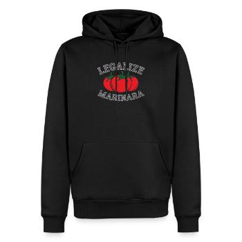 Legalisieren Sie Marinara Food Gift Tshirt - Männer Premium Bio Hoodie - Schwarz - Vorne - Nico (187cm)