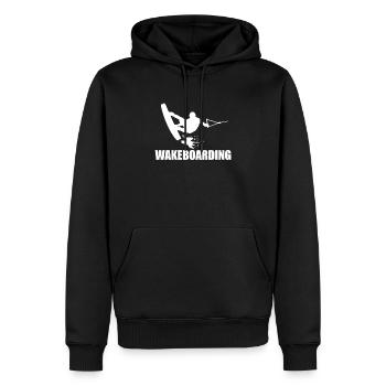 Wasserschi wakeboard - Men’s Premium Organic Hoodie - black - Front - Nico (187cm)