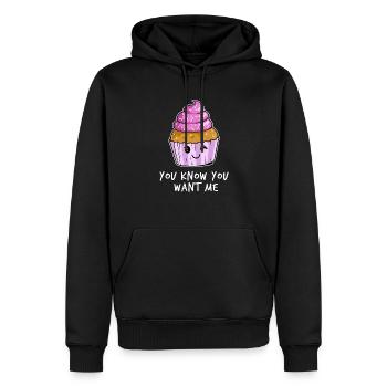 Muffin Törtchen Cupcake Kuchen Gebäck Süßigkeiten - Männer Premium Bio Hoodie - Schwarz - Vorne - Nico (187cm)