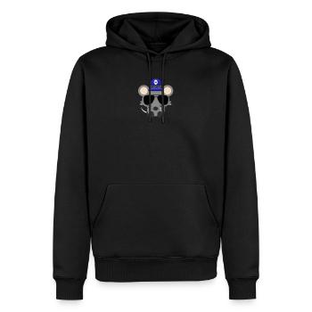 Polizei Maus, Sheriff Cops Polizist Polizei-Tier - Männer Premium Bio Hoodie - Schwarz - Vorne - Nico (187cm)