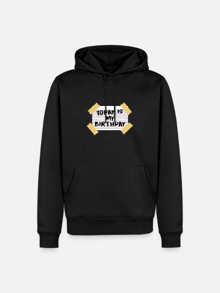 anniversaire - Sweat à capuche Premium bio Homme - noir