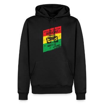 It's a good time for Reggae I Rasta music fan - Men’s Premium Organic Hoodie - black - Front - Nico (187cm)