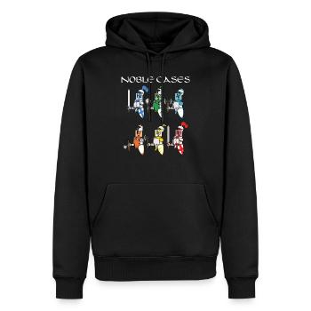 Funny Chemistry Medieval Science Noble Gases Knigh - Men’s Premium Organic Hoodie - black - Front - Nico (187cm)