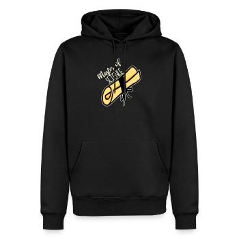 Master of Science Geschenk Abschluss - Männer Premium Bio Hoodie - Schwarz - Vorne - Nico (187cm)