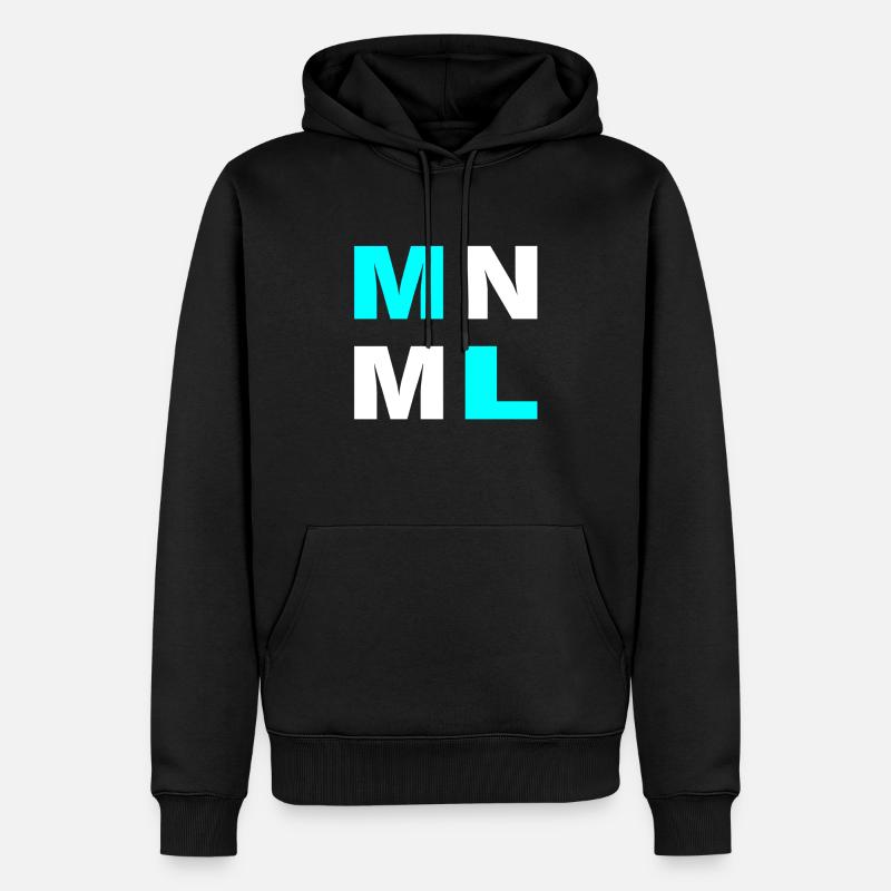 MNML minimal - Sweat à capuche Premium bio Homme - noir