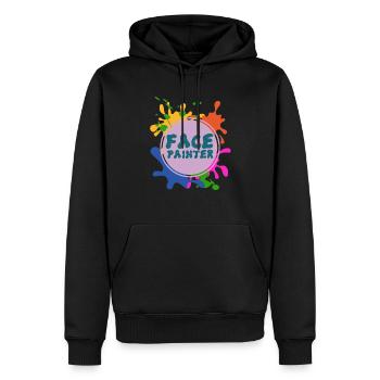 Face Painter - Männer Premium Bio Hoodie - Schwarz - Vorne - Nico (187cm)