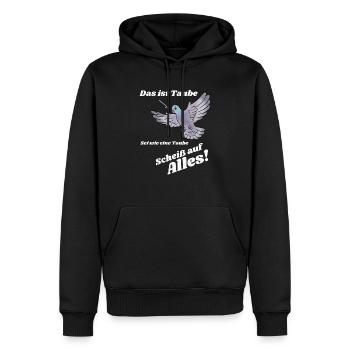 Fun Shirt - Männer Premium Bio Hoodie - Schwarz - Vorne - Nico (187cm)