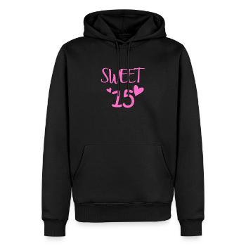 Quinceanera 15. Geburtstag Geschenk | Sweet 15 - Männer Premium Bio Hoodie - Schwarz - Vorne - Nico (187cm)