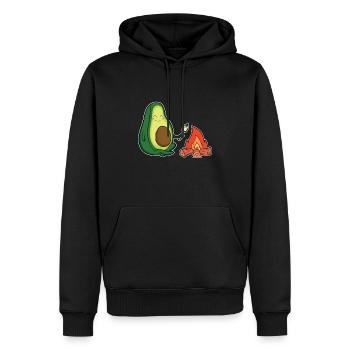 Scout drôle d'avocat camping feu de camp tente de garçon - Sweat à capuche Premium bio Homme - noir - Devant - Nico (187cm)