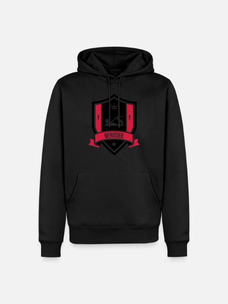 Menuisier / Menuiserie / Bois / Charpentier - Sweat à capuche Premium bio Homme - noir