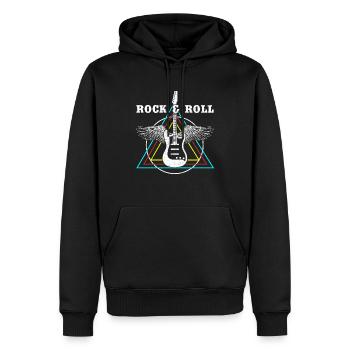 Rock and Roll rock n roll Rocknroll - Männer Premium Bio Hoodie - Schwarz - Vorne - Nico (187cm)