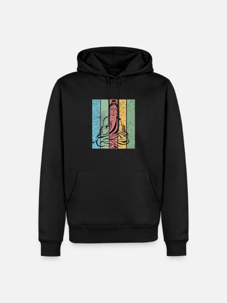 Buddha meditation shirt - Men’s Premium Organic Hoodie - black