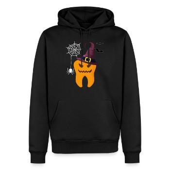 Hygiéniste dentaire Zahnartz - Sweat à capuche Premium bio Homme - noir - Devant - Nico (187cm)