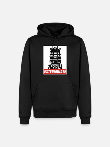 Exterminate - Sweat à capuche Premium bio Homme - noir