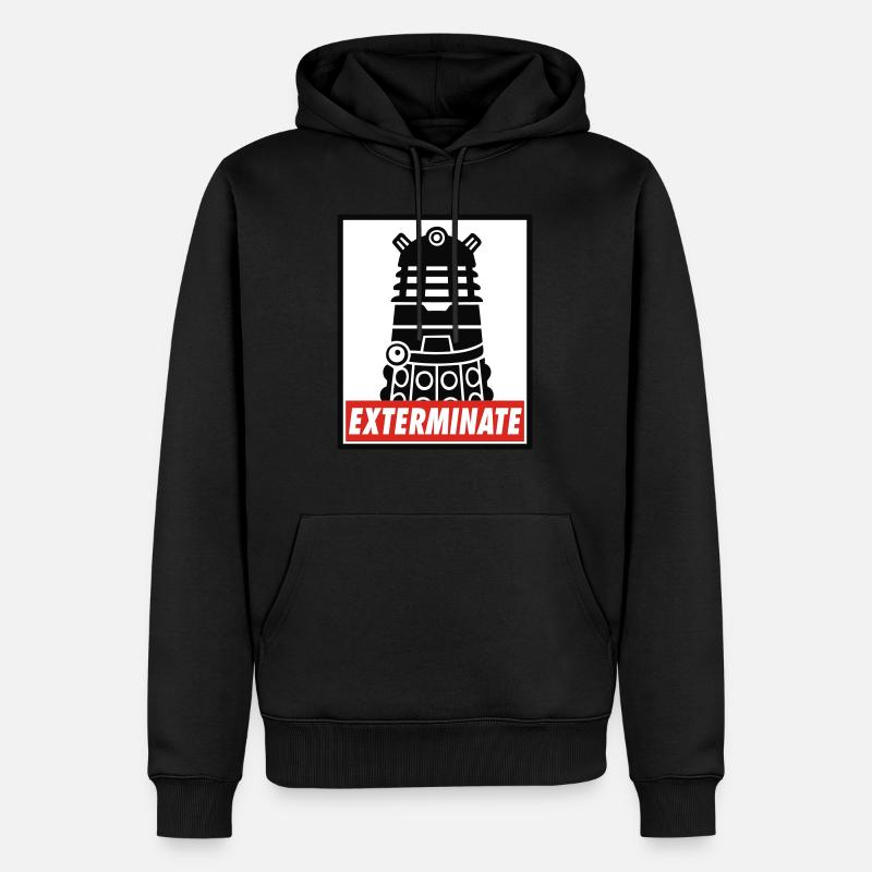 Exterminate - Sweat à capuche Premium bio Homme - noir