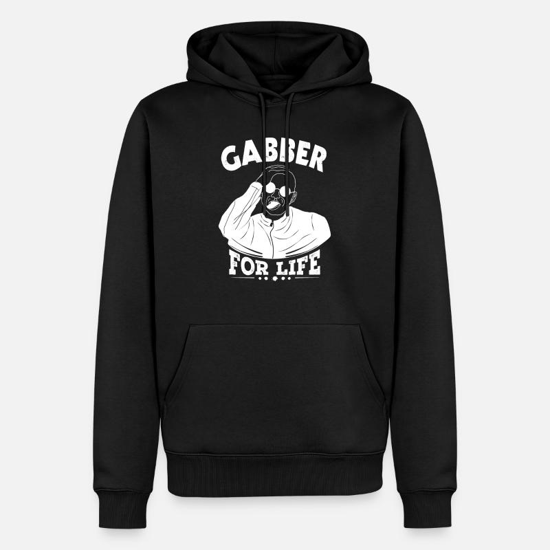 Gabber pour la vie - Sweat à capuche Premium bio Homme - noir