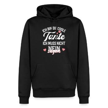 Coole Tante Geschenk für Tante - Männer Premium Bio Hoodie - Schwarz - Vorne - Nico (187cm)