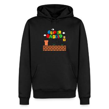Super Daddio Vatertagsgeschenk Vater Geschenkidee - Männer Premium Bio Hoodie - Schwarz - Vorne - Nico (187cm)