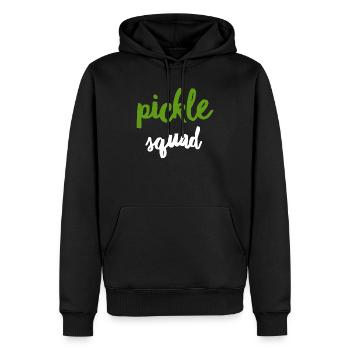 Pickle Squad - Men’s Premium Organic Hoodie - black - Front - Nico (187cm)