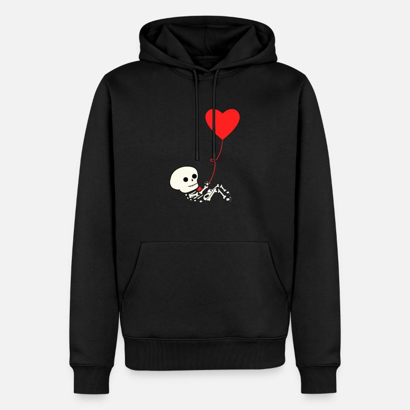 Ventre de bébé enceinte grossesse Halloween - Sweat à capuche Premium bio Homme - noir