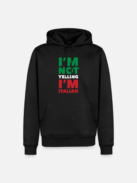 Funny Italian Gift - Men’s Premium Organic Hoodie - black