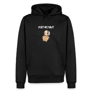 Astronaut peanut astronaut space - Men’s Premium Organic Hoodie - black - Front - Nico (187cm)