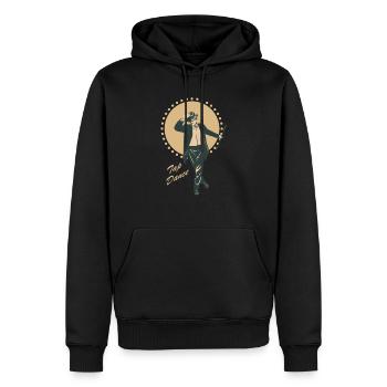 Retro vintage tap dance dancer tap dance gift - Men’s Premium Organic Hoodie - black - Front - Nico (187cm)
