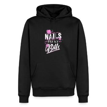 Nageldesigner Maniküre Kosmetikerin Fingernägel - Männer Premium Bio Hoodie - Schwarz - Vorne - Nico (187cm)