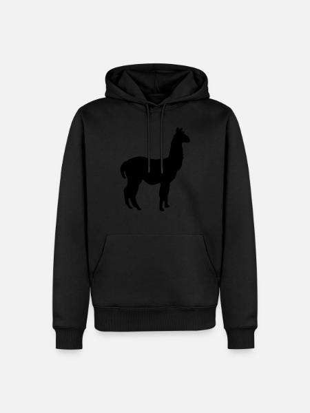 lama - Men’s Premium Organic Hoodie - black