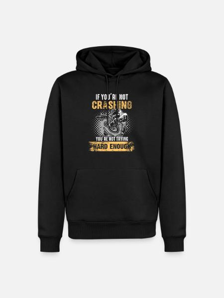 If you do not crash - Men’s Premium Organic Hoodie - black