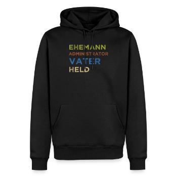 Administrator IT Administrator Admin Informatik - Männer Premium Bio Hoodie - Schwarz - Vorne - Nico (187cm)