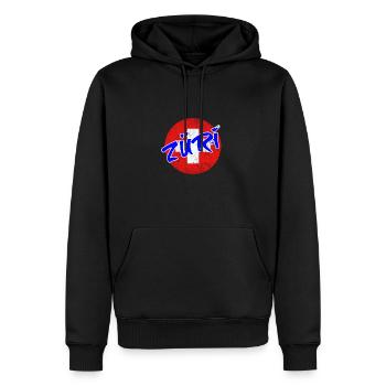 Suisse Suisse Zurich fier ville cadeau - Sweat à capuche Premium bio Homme - noir - Devant - Nico (187cm)