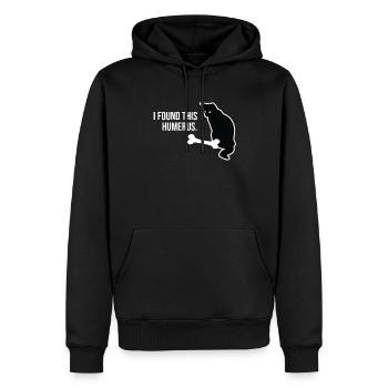 I Found This Humerus Gift Funny Cat Lover Gifts - Männer Premium Bio Hoodie - Schwarz - Vorne - Nico (187cm)